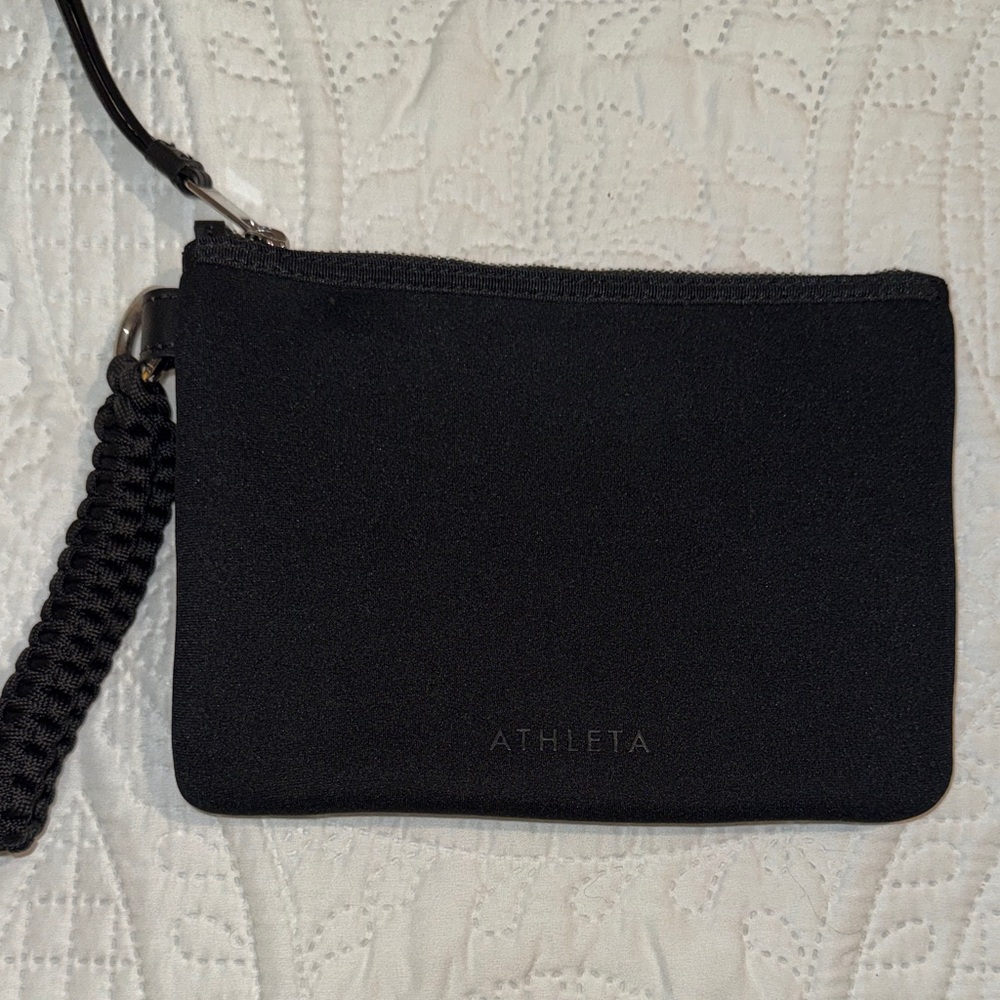 Athleta Classic Black Wristlet